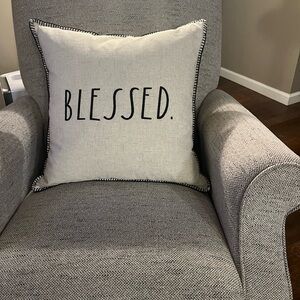 20” x 20” beautiful “Blessed” pillow